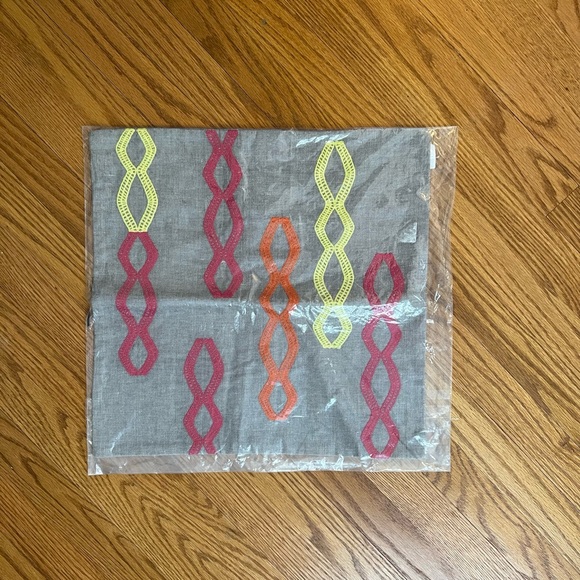Chic West Elm Throw Pillow Covers:
- 18” x 18”
- Embroidered Diamond stripes - Picture 2 of 8